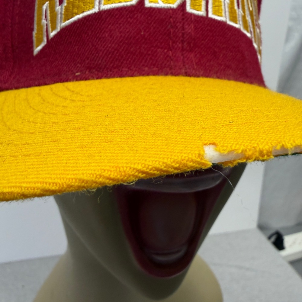 Vintage Washington Redskins Snapback Hat American‎ Needle NFL Burgundy Gold 90s - Picture 5 of 7